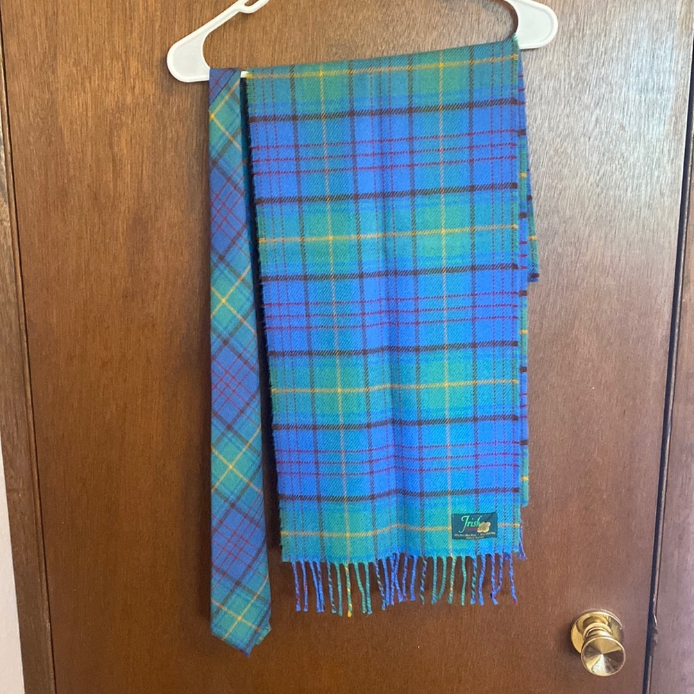 Irish Wool Matching Scarf and Tie